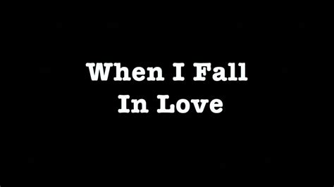 When I Fall In Love ~ Karaoke ~ Andre Gagnon - YouTube