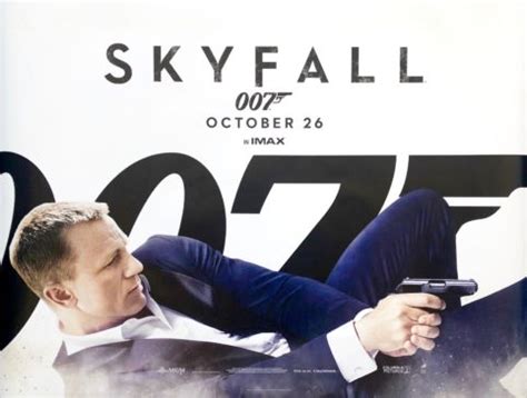 Original James Bond: Skyfall Movie Poster - 007 - Daniel Craig - Action