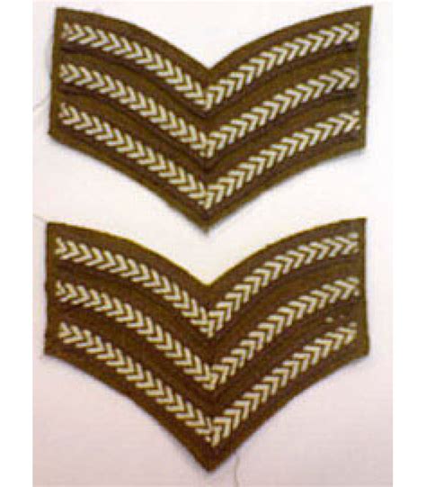 Sergeant Stripes - 1 pair