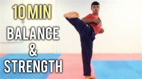 10 MINUTE TAEKWONDO WORKOUT FOR BALANCE & STRENGTH | Taekwondo, Personalized workout plan, Workout