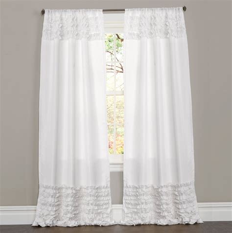 White Ruffle Curtains 96 Inch | Home Design Ideas