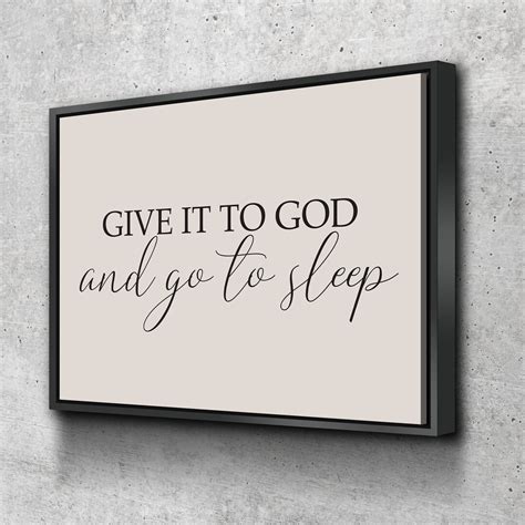 Bedroom Wall Decor Bedroom Canvas Wall Art Give It to God - Etsy