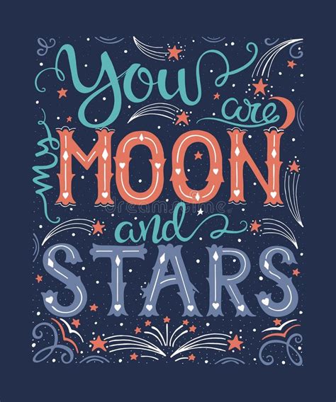 You are my moon and stars stock vector. Illustration of graphic - 88842292