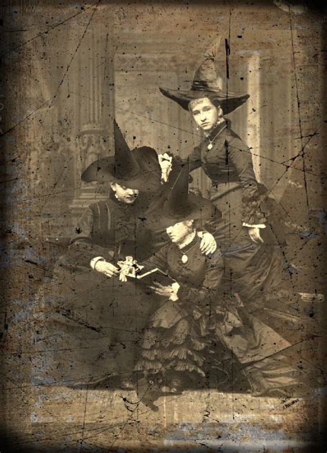 Halloween Witches | Creepy photos, Vintage halloween photos, Vintage witch