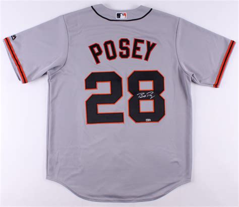 Buster Posey Signed San Francisco Giants Majestic Jersey (MLB Hologram ...