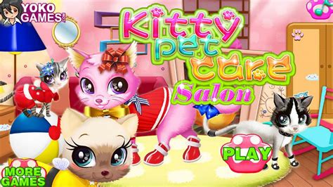 Kitty Pet Care Salon Make up Dress Up Games for girls & Kids | Free Online Games For Kids - YouTube