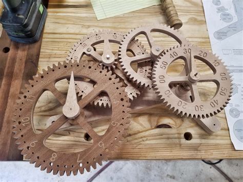 Making a Wooden Gear Clock - Part 1 - by Loxaco, Inc - With behind the scenes pictures