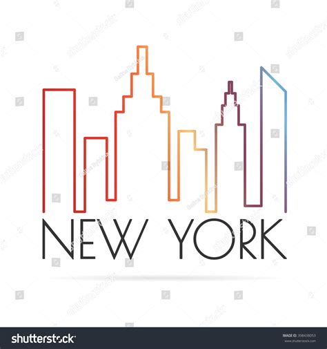 Banner New York City Vector Symbols Stock Vector (Royalty Free) 398438053 | Shutterstock