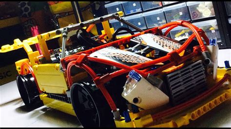 Lego technic Audi R8 LMS Ultra with custom made head lights - YouTube