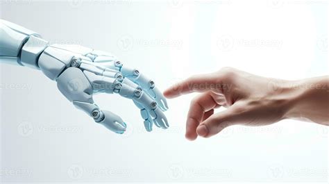 Connection between Humans and Robots AI Generated 29993629 Stock Photo at Vecteezy