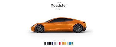 First Tesla Roadster Unofficial Configurator Allows You to Sample 12 Colors - autoevolution