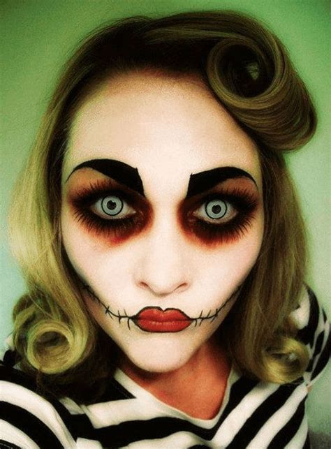 22 Creepy Makeup Looks to Try This Halloween | Creepy makeup, Halloween ...