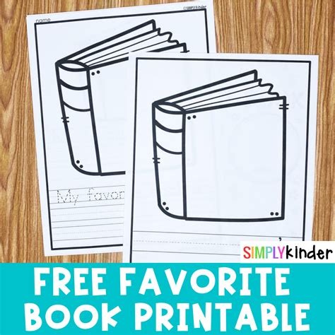 Favorite Book Free Printable - Simply Kinder