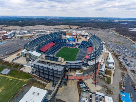 Gillette Stadium Aerial Drone Photography - Aeiral Photos Massachusetts