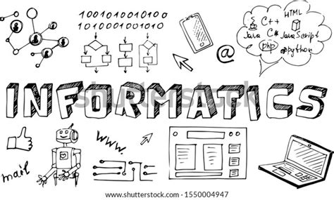 Poster Name School Subject Informatics English Stock Vector (Royalty Free) 1550004947