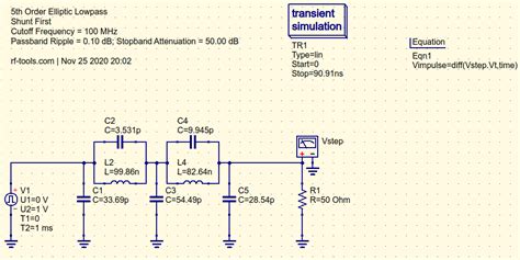 RF Tools | LC Filter Design Tool Description