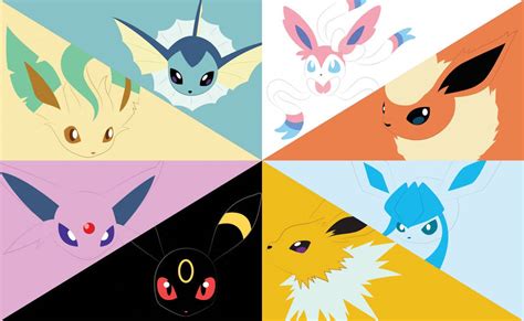 Download free Eevee Evolutions Minimalist Art Wallpaper - MrWallpaper.com