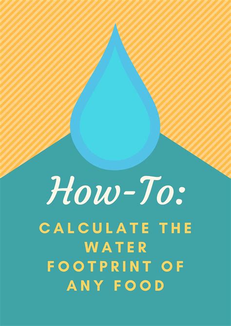 Water Footprint of Food: How much Water is Hidden in your Meal? | Water footprint, Footprint, Water