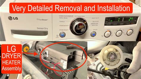 How to Replace LG Dryer Heater Assembly Detailed Instructions Step by ...