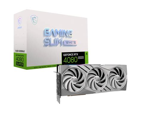 MSI GeForce RTX™ 4080 SUPER 16G GAMING SLIM WHITE