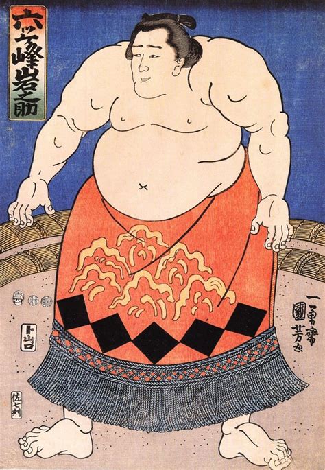 The Sumo Wrestler by Utagawa Kuniyoshi | Japanese prints, Japan art, Kuniyoshi