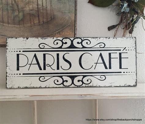 Items similar to Paris Cafe, FRENCH SIGNS, Kitchen Sign. French Kitchen ...