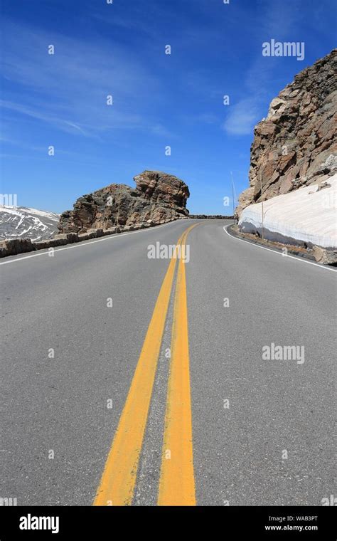 Rocky Mountain National Park in Colorado, USA. Trail Ridge Road Stock ...