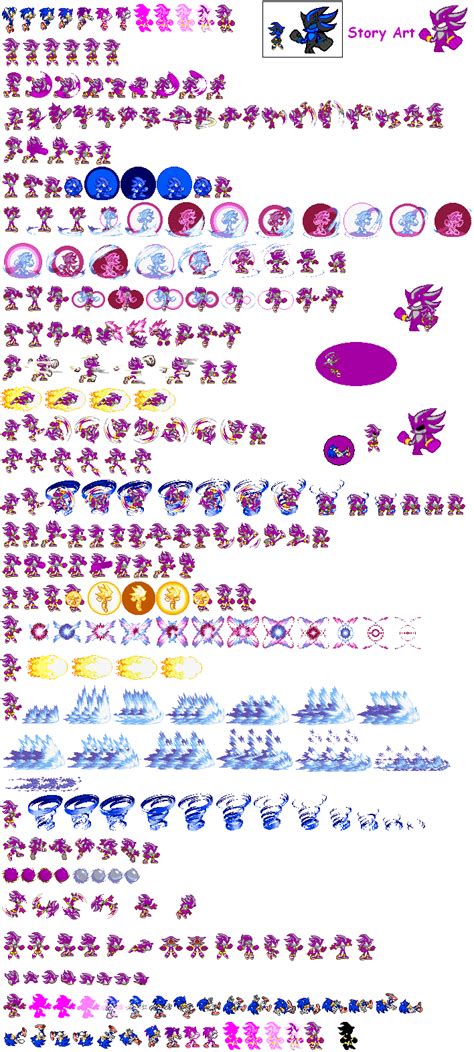 Dark Spine Sonic Sprites by supershadow124 by sonicmechaomega999 on DeviantArt