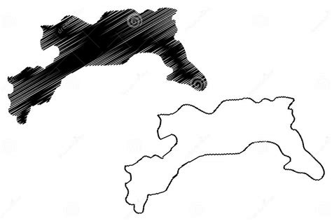 Changlang District Arunachal Pradesh State, Republic of India Map Vector Illustration, Scribble ...