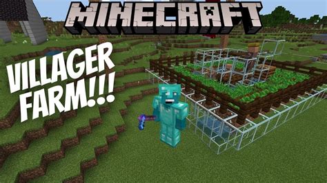 Minecraft How To Build A Villager Farm - YouTube