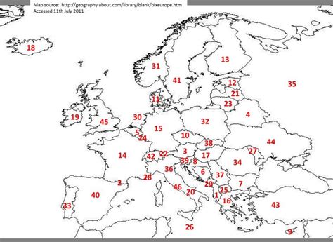 Free Printable World Map Quiz