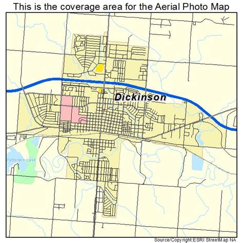 Aerial Photography Map of Dickinson, ND North Dakota