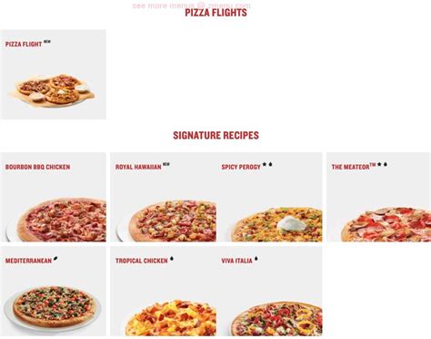 Menu at Boston Pizza pizzeria, Vernon, 32 St