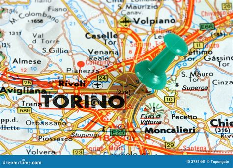 Turin On The Map Stock Image - Image: 3781441