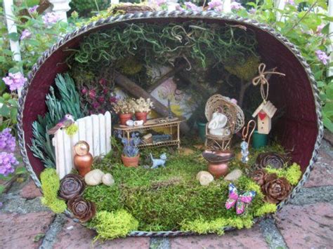 Miniature Garden Diorama Scene Lighted Handmade OOAK | Fairy garden, Fairy house diy, Fairy ...