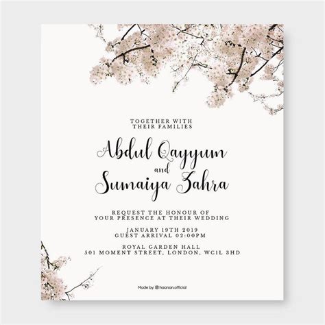 25 Islamic Wedding Invitation Card Designs For Muslims