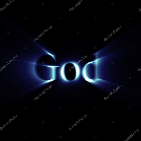 Glowing word God Stock Photo by ©rukanoga 8432333