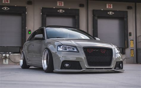 Download wallpapers Audi A3 Sportback, tuning, BBS RS wheels, stance, tuning a3, Audi for ...