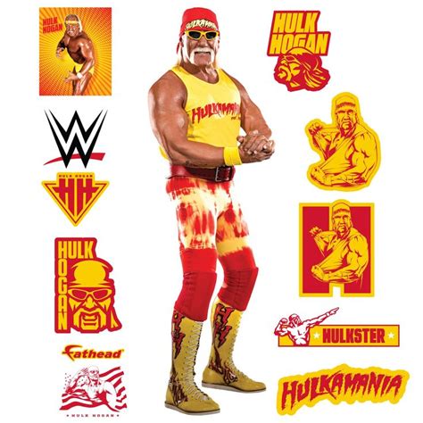 Hulk Hogan - Officially Licensed WWE Removable Wall Adhesive Decal ...