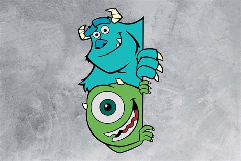 Mike Wazowski svg Disney svg monsters inc svg sulley svg | Etsy