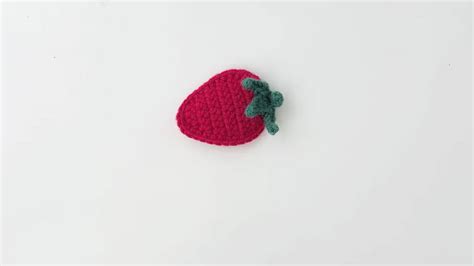 Crochet Strawberry Applique Pattern - Hookok