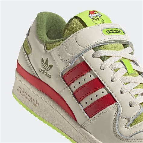 adidas Originals x The Grinch Forum Low (Cream White/Collegiate Red/Solar Slime) - ID3512 ...