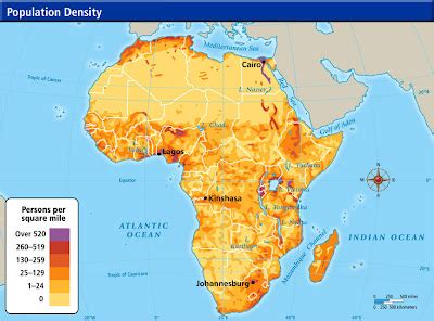 Online Maps: Africa Population Density