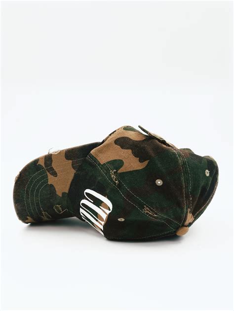 Camo Distressed Baseball Cap – Cultish®