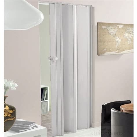 Internal White Gloss Lockable Concertina Folding Door (12mm Thick) | Door Superstore®