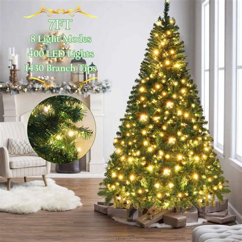 Ourwarm Automatic Artificial Chritmas Trees 7ft/210cm Big Led ...