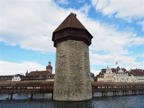 Edit free photo of Chapel bridge,water tower,lucerne,lake lucerne region,water - needpix.com