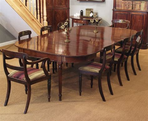 Antique mahogany dining table, wide dining table, d end dining table, extending dining table ...