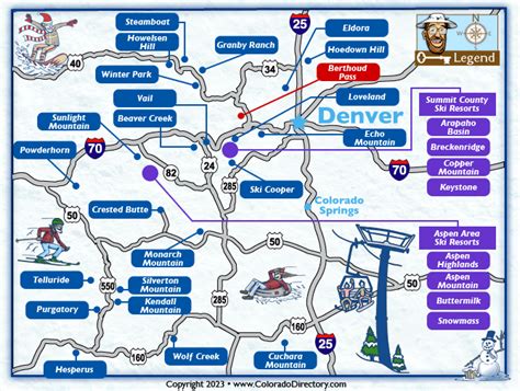 Ski Resorts Colorado Map - Robin Christin