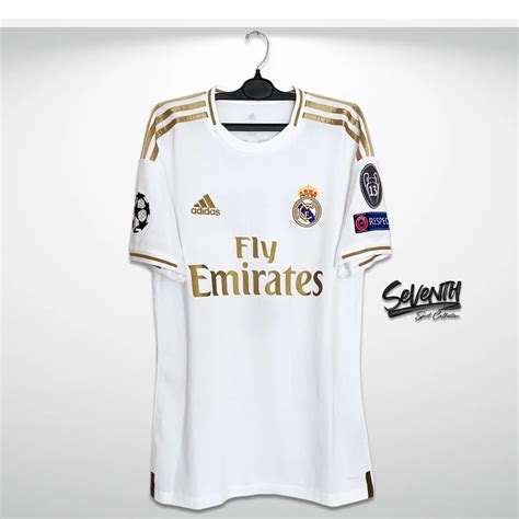 Real Madrid Official 2019 2020 Hazard Jersey Champions League Edition Shirt